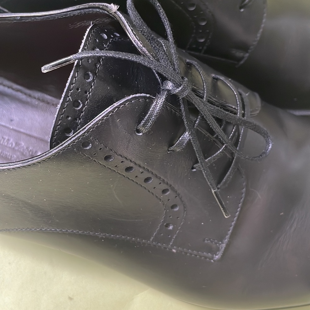 Black Ermenegildo Zegna leather dressing shoes - Picture 8 of 11